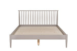 Sleek white double bed frame - Sardis Contemporary Bed