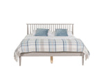 Contemporary double bed frame for modern living - Sardis Grey Double Bed Frame