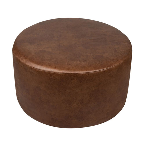 Scatter Box Ottoman Round Nanouk Brown