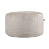 Experience opulence with the Scatter Box Ottoman Round Quilo Cream