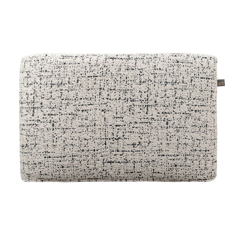 Scatter Box Ottoman Square Coco Cream/Black