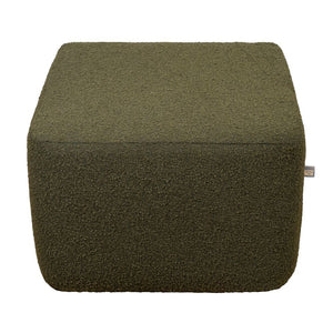 Dive into Scatter Box's luxurious Square Ottoman Benbulbin Green.