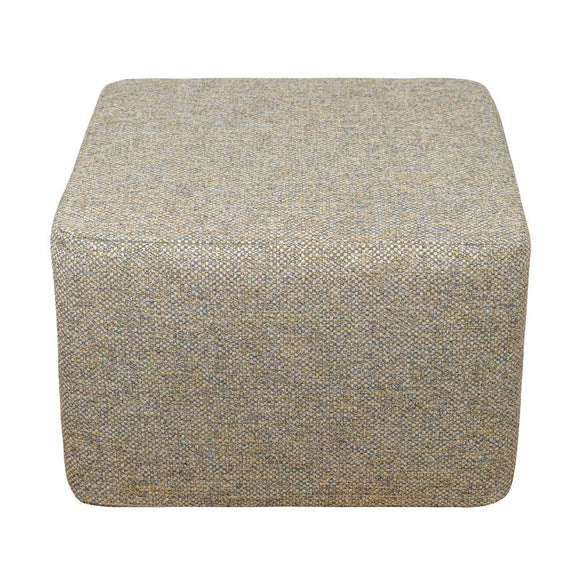 Scatter Box Ottoman Square in Rich Green: Artistry and Comfort Combined.
