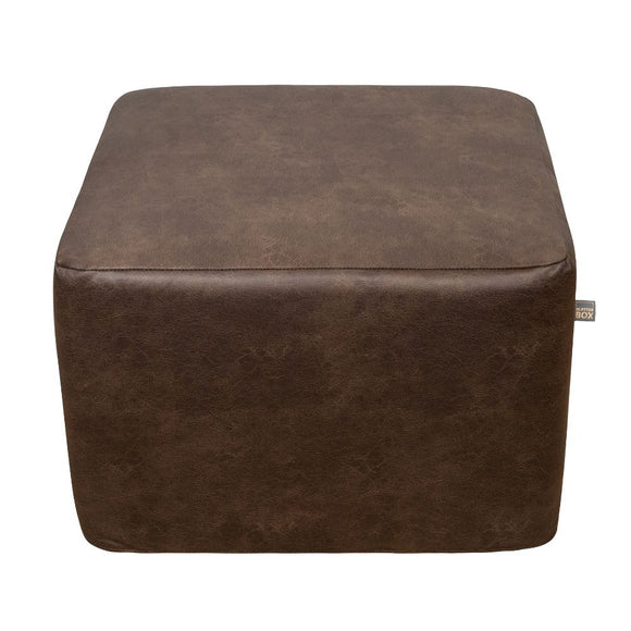 Scatter Box's Square Ottoman Nanouk Dark Brown – epitomizing luxury and style.