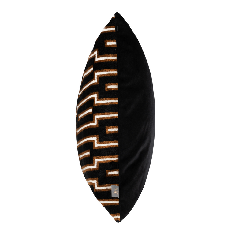 Scatterbox Cushion Harrison 43x43cm Black/Cognac