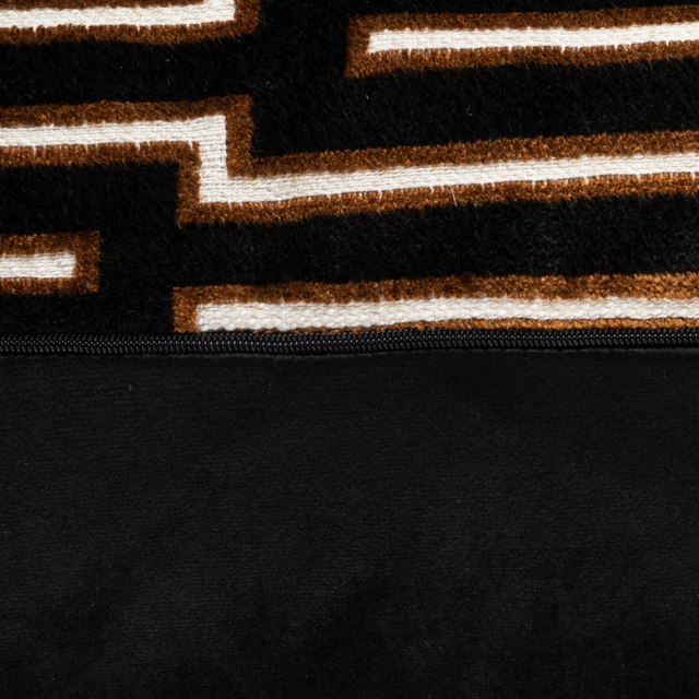 Scatterbox Cushion Harrison 43x43cm Black/Cognac