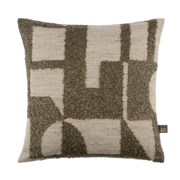 Luxury Scatterbox Cushion Lila 43x43 cm Green in a cozy Irish home