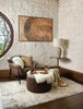 Scatterbox Tempest Rug Grey / Gold picture of the rug in a room setting