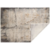 Scatterbox Tempest Rug Grey / Gold picture of the folded corner and backing