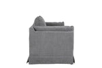 Luxurious Seraph Three Seater Sofa: Charcoal Comfort
