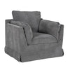 Seraph Armchair Charcoal with bolster cushions