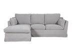Deep-profile L-shaped couch for ultimate comfort