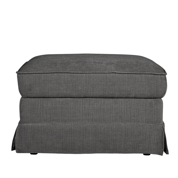 Seraph Charcoal Footstool - Stylish and Functional Footstools.
