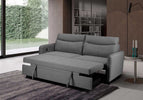 Chic Sheila Light Grey Double Bed Couch for Guests.
