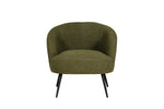 Olive fabric chair for living room comfort
