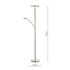 Adjustable LED reading light with floor lamp
