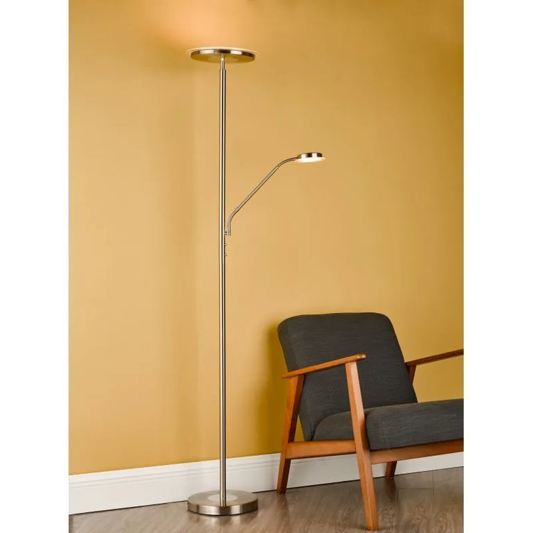 Shelby Mother & Child Lamp Satin Nickel LED