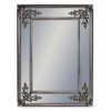 Elegant silver square mirror, perfect for bedrooms and hallways.