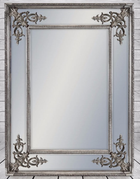 Silver Square French Mirror