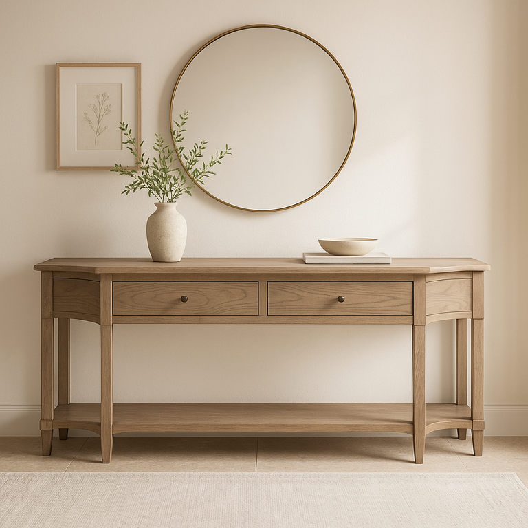 Sofia Sofa Table Large Smoked Oak