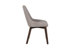 Stylish and comfortable latte dining chair for chic interiors.