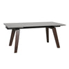 Stylish dining table with sintered stone top – Axton Extendable Dining Table