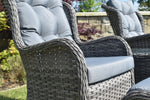 Comfortable Garden Footstool Complements Sorrento Bistro Set
