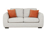 Small 2 seater sofa for living room with scatter cushions