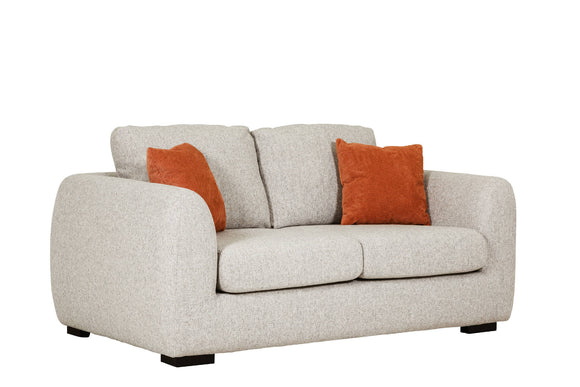 Luxurious 2 seater sofa natural chenille fabric