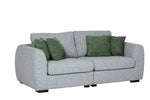 Spencer 4 Seater Sofa Grey in a stylish living room setting