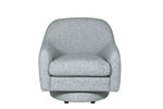 Modern Spencer Swivel Accent Chair in Grey for stylish living rooms