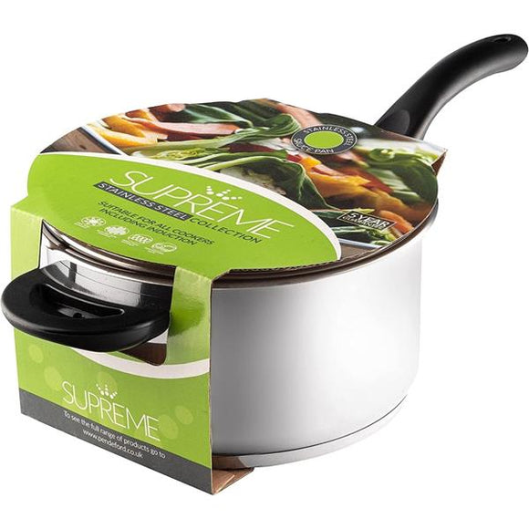 Supreme 18 cm Saucepan with Lid for Perfect Cooking
