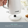 Swan Elegance 1.7LT Jug Kettle White close view picture of the swivel base