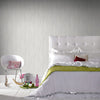 Tango White and Silver Wallpaper life style picture in the bedroom