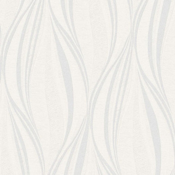Tango White and Silver Wallpaper close view picture of the color shade and pattern