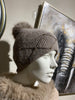 Taupe Hat With Pompon life style picture