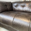 stylish 3 leather seater sofa in soft upholstery
