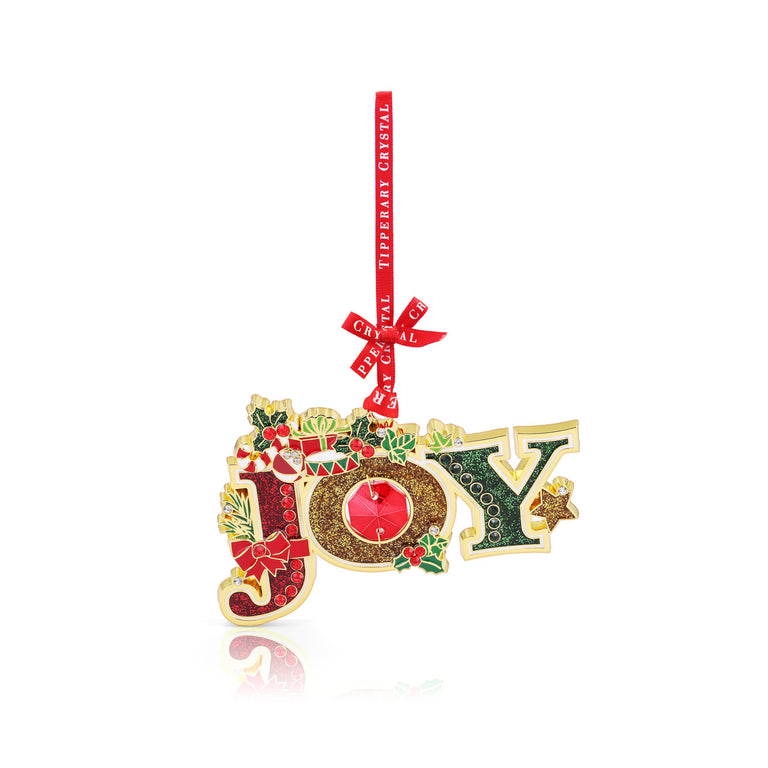 Tipperary Crystal Gem Christmas Decoration Joy