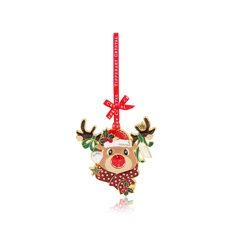 Tipperary Crystal Gem Christmas Decoration Reindeer
