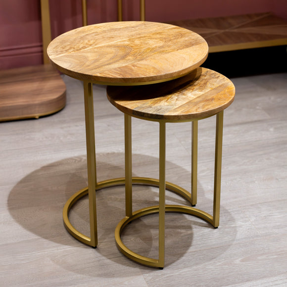 Tiya Nest Of 2 Side Tables Natural  life style picture