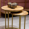 Tiya Nest Of 2 Side Tables Natural  large and small tables 