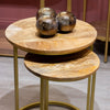 Tiya Nest Of 2 Side Tables Natural  top view life style picture