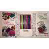 Portable colouring book and pensils for travel