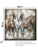 Stunning Trio of Horses Wall Art in Elegant Living Room
