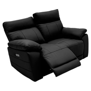 Tropea 2 Seater Sofa Black Electric Recliner - Contemporary Elegance and Comfort