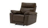 Tropea Recliner Chair - Solid Wooden Frame and Leather Facing