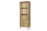 Durable oak veneer bookcase