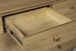 Oak chest of drawers for bedroom organization