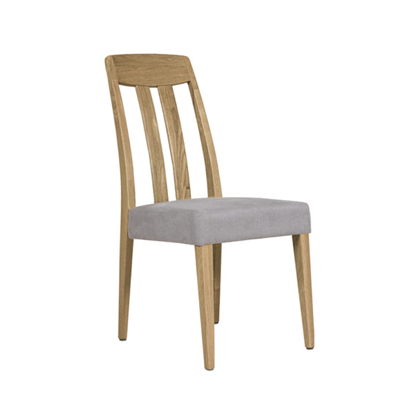 Grey Slat Back Dining Chair - Foys Dining Chairs
