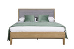 Elegant Oak Veneer Double Bed - Stylish 4ft 6 Bed